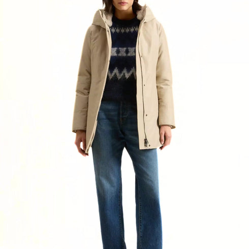 Woolrich Parka Parka Donna Boulder Faux Fur Beige A24 - WOOLRICHCFWWOU0724FRUT0001 - OXT - S - Francavilla Moda